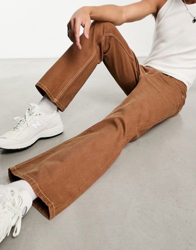 Jeans bootcut marroni rétro - ASOS DESIGN - Modalova