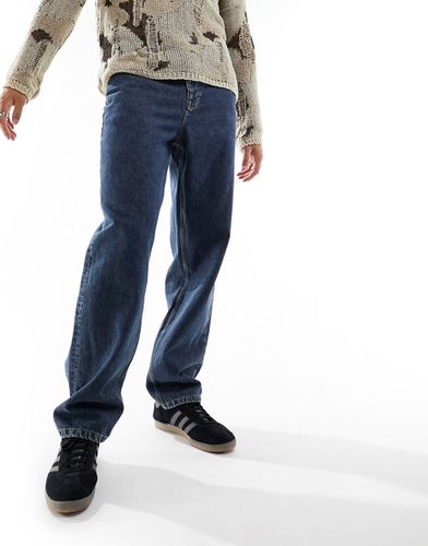Jeans extra larghi lavaggio vintage autentico scuro liscio - ASOS DESIGN - Modalova