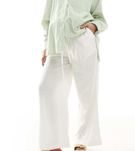 ASOS DESIGN Maternity - Pantalon à enfiler en lin - Asos Maternity - Modalova