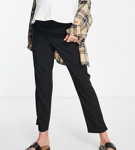 ASOS DESIGN Maternity - Pantaloni slim a sigaretta neri - ASOS Maternity - Modalova