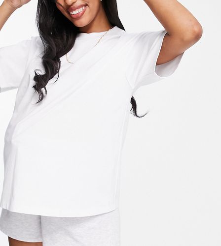 ASOS DESIGN Maternity - Ultimate - T-shirt oversize bianca - ASOS Maternity - Modalova