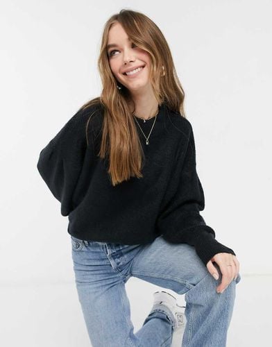 Maglione con maniche ad ali di pipistrello e a pieghe, colore - ASOS DESIGN - Modalova