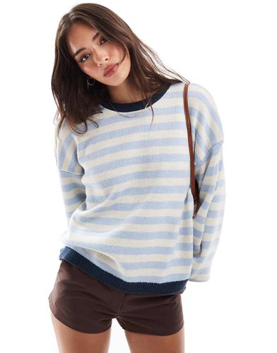 Maglione blu a righe sfumate - ASOS DESIGN - Modalova