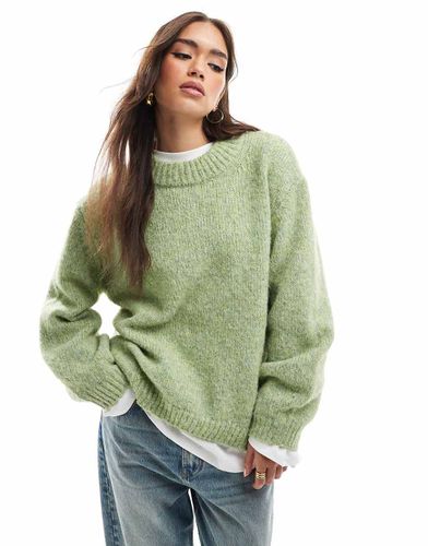 Maglione girocollo oversize lavorato - ASOS DESIGN - Modalova