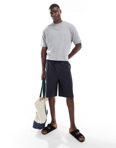 Short long en toile - délavé - Asos Design - Modalova