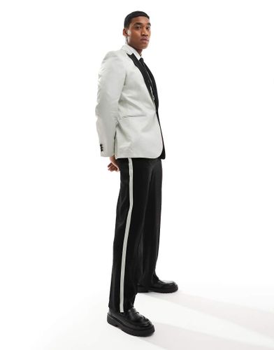 Pantalon de smoking large - et argenté - Asos Design - Modalova