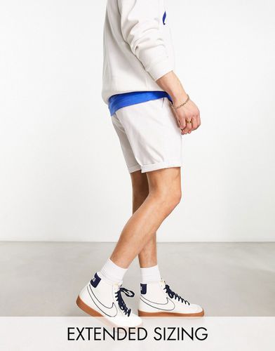 Pantaloncini chino slim bianchi lunghezza media - ASOS DESIGN - Modalova