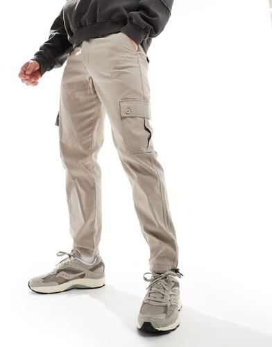 Pantaloni cargo affusolati beige - ASOS DESIGN - Modalova