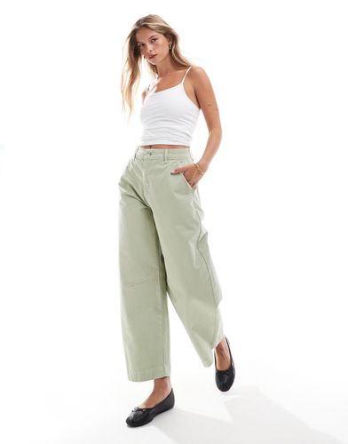 Pantaloni con gamba ad arco color pistacchio in coordinato - ASOS DESIGN - Modalova