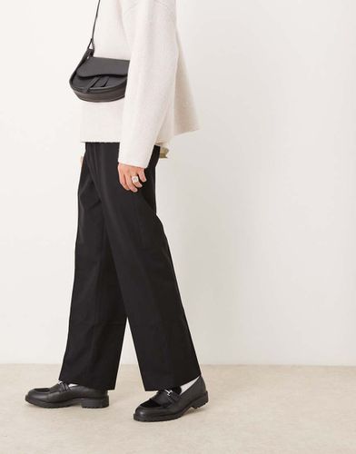 Pantaloni eleganti neri a fondo ampio - ASOS DESIGN - Modalova