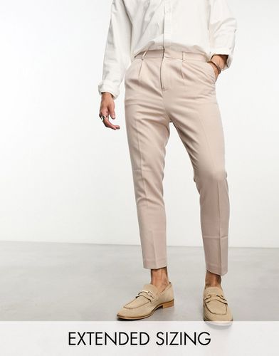 Pantaloni eleganti affusolati color pietra - ASOS DESIGN - Modalova