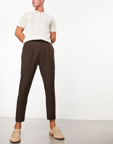 Pantaloni eleganti affusolati marroni - ASOS DESIGN - Modalova