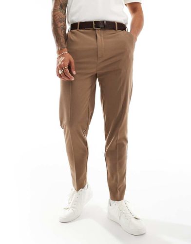 Pantaloni eleganti affusolati marroni - ASOS DESIGN - Modalova