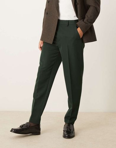 Pantaloni eleganti affusolati bosco - ASOS DESIGN - Modalova