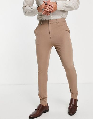 Pantaloni super skinny eleganti, colore pietra chiaro - ASOS DESIGN - Modalova