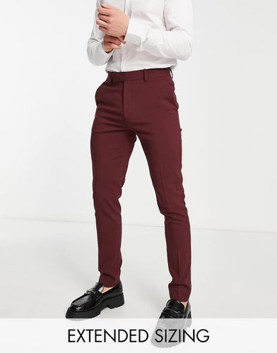 Pantaloni skinny eleganti bordeaux - ASOS DESIGN - Modalova