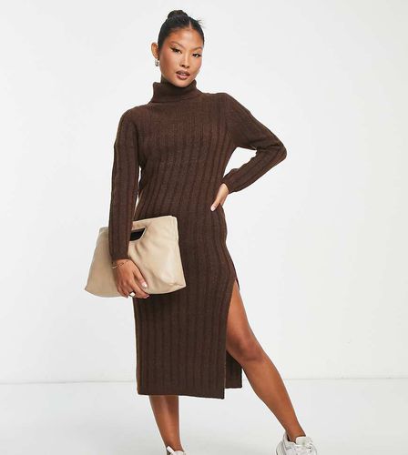 ASOS DESIGN Petite - Vestito midi lavorato accollato - ASOS Petite - Modalova