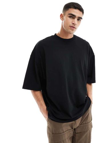 T-shirt basic extra oversize pesante da 240 gsm nera - ASOS DESIGN - Modalova