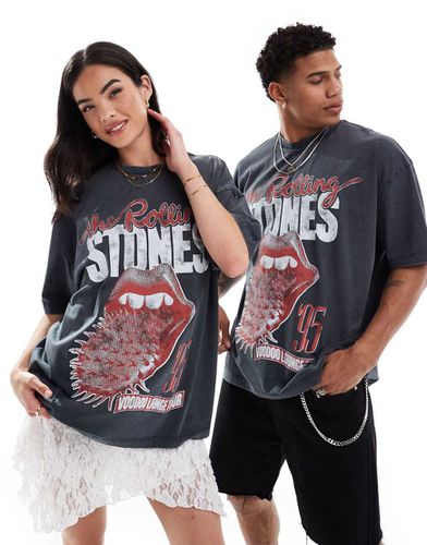 T-shirt oversize unisex slavato con stampa "The Rolling Stones" - ASOS DESIGN - Modalova