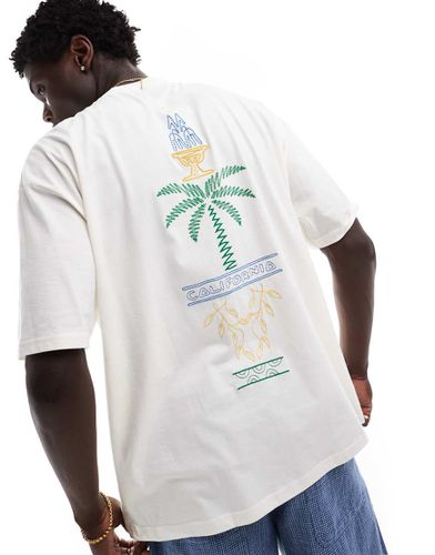 T-shirt oversize bianco sporco con stampa "California" sul retro - ASOS DESIGN - Modalova