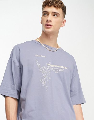 T-shirt oversize con stampa di angelo sul davanti - ASOS DESIGN - Modalova