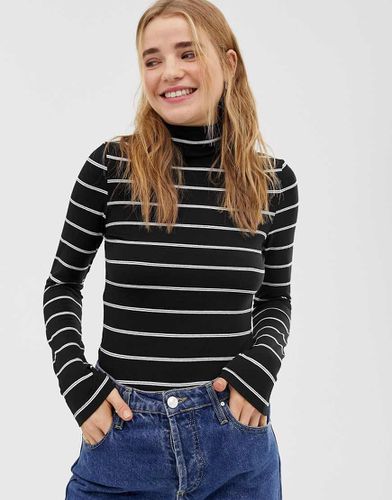 Top dolcevita a maniche lunghe a righe - ASOS DESIGN - Modalova