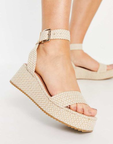 Tatiana - Sandali flatform neutri - ASOS DESIGN - Modalova