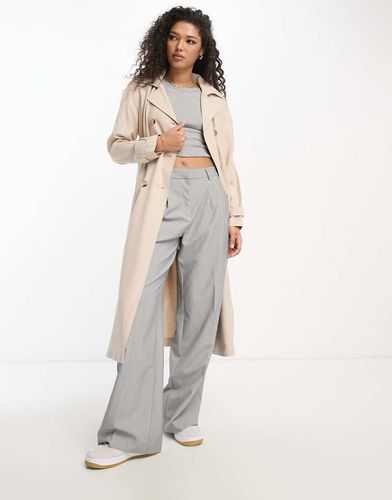 Trench morbido color pietra - ASOS DESIGN - Modalova