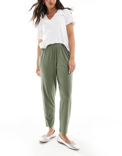 Ultimate - Pantaloni stile joggers in jersey kaki - ASOS DESIGN - Modalova