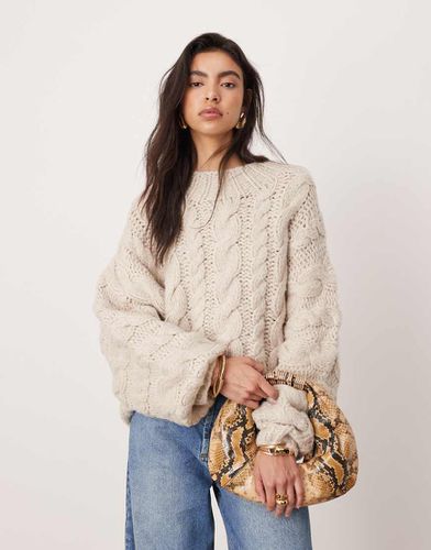 Maglione lavorato a mano a trecce pesante oversize - ASOS EDITION - Modalova