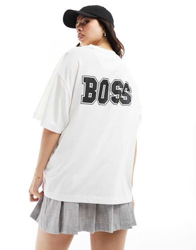 BOSS - T-shirt boyfriend bianca - BOSS Orange - Modalova