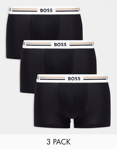 Confezione da 3 boxer aderenti neri - BOSS Bodywear - Modalova