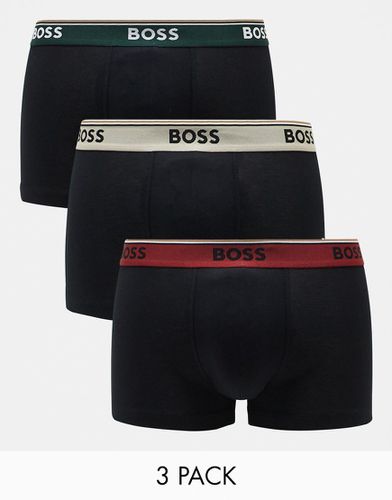 Confezione da 3 boxer aderenti neri - BOSS Bodywear - Modalova