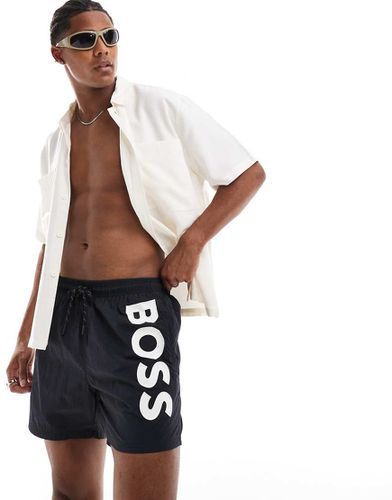 BOSS - Octopus - Pantaloncini da bagno neri - BOSS Bodywear - Modalova