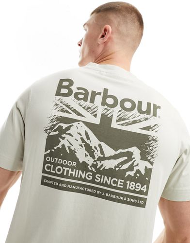 Catterick - T-shirt sporco con stampa sul retro - Barbour - Modalova