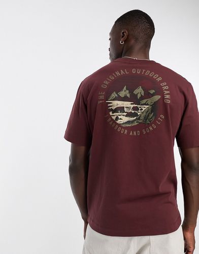 Haydock T-Shirt con stampa sul retro marrone - Barbour - Modalova