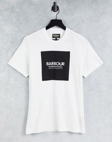 T-shirt con riquadro con logo colore - Barbour International - Modalova