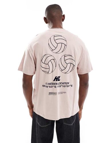 T-shirt con stampa football - Bershka - Modalova