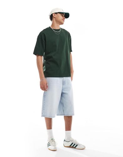 Bermuda baggy en denim - clair - Bershka - Modalova