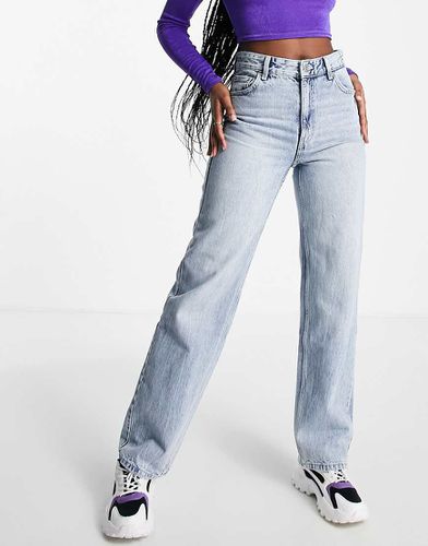 Dad jeans a vita alta lavaggio candeggiato - Bershka - Modalova