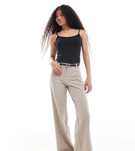 Petite - Pantaloni sartoriali beige mélange - Bershka - Modalova