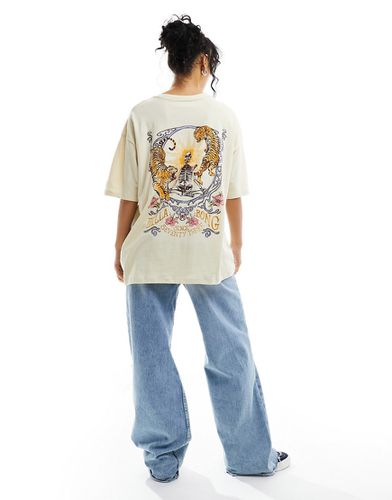 True Tiger - T-shirt oversize color crema - Billabong - Modalova
