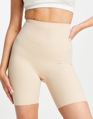 Pantaloncini modellanti sagomati ad effetto contenitivo elevato beige a vita alta - Bye Bra - Modalova