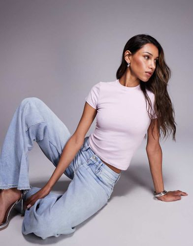 T-shirt raccourci super stretch en coton - bonbon - Good American - Modalova