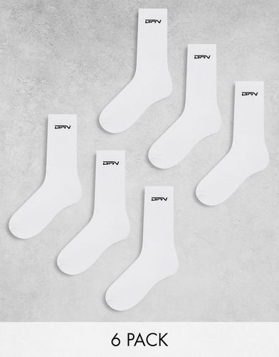 Confezione da 6 paia di calzini bianchi con logo ricamato - Good For Nothing - Modalova