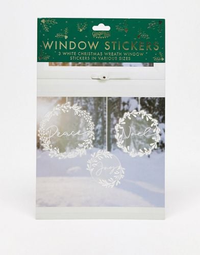 Adesivi per finestre a forma di ghirlanda bianca - Ginger Ray - Modalova