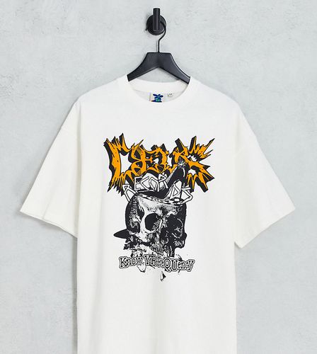 Skull - T-shirt bianca - In esclusiva per ASOS - Deus Ex Machina - Modalova
