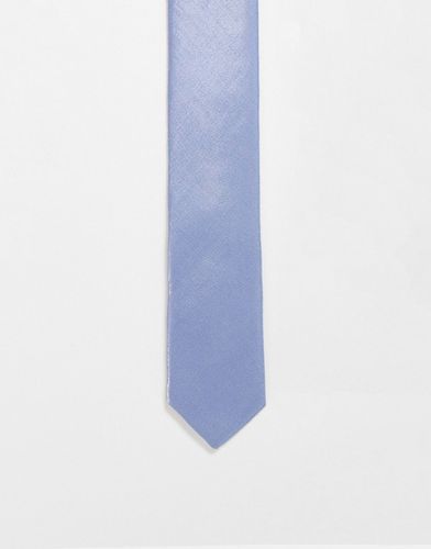 Cravatta super skinny azzurra - Devils Advocate - Modalova