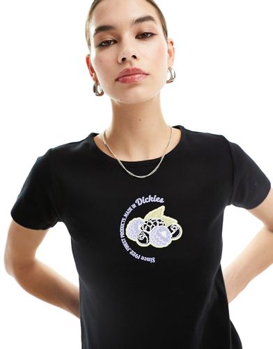 Altoona - T-shirt ristretta nera con grafica centrale di frutta - Dickies - Modalova
