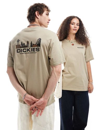 Bridger Town - T-shirt kaki con stampa sul retro - Dickies - Modalova